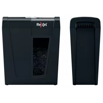 Destruidora de documentos REXEL Secure X8 — corte cruzado P-4, 4x40 mm, capacidade 8 folhas, recipiente 14 l, preto