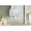 Exaustor de parede Bosch DWK65DK20, 590×325×690 mm, 550 m³/h, 3 velocidades, 62 dB, branco, filtro de gordura em alumínio