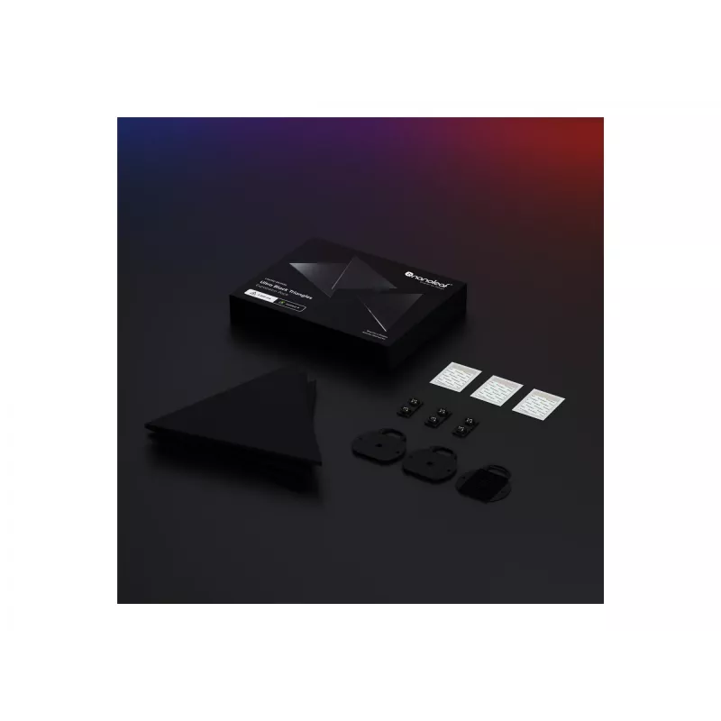 Painel inteligente Nanoleaf NL47-0101TW-3PK Wi-Fi Preto 3 unidades
