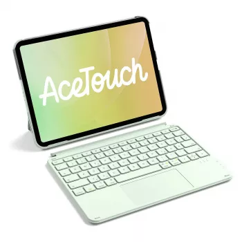 Capa com teclado Inateck KB04122 Keyboard Folio para iPad 11, QWERTZ, verde