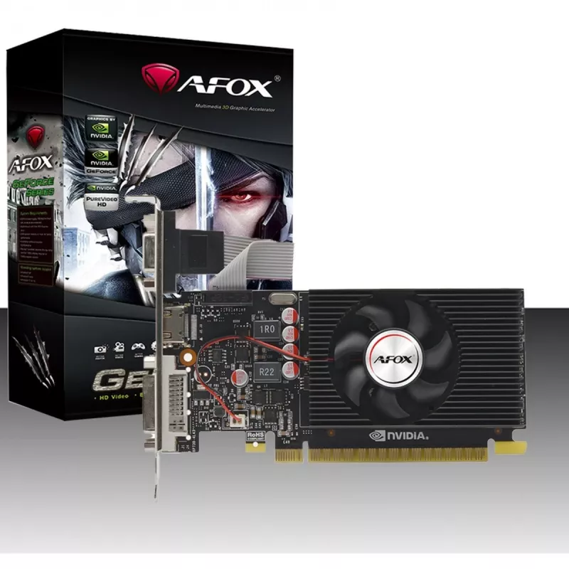 Placa gráfica AFOX AF240-1024D3L2 — NVIDIA GeForce GT 240, 1 GB GDDR3, 128-bit, PCIe 2.0