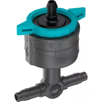 Gotejador de rega Gardena 13314-20 8 l/h preto montagem em linha