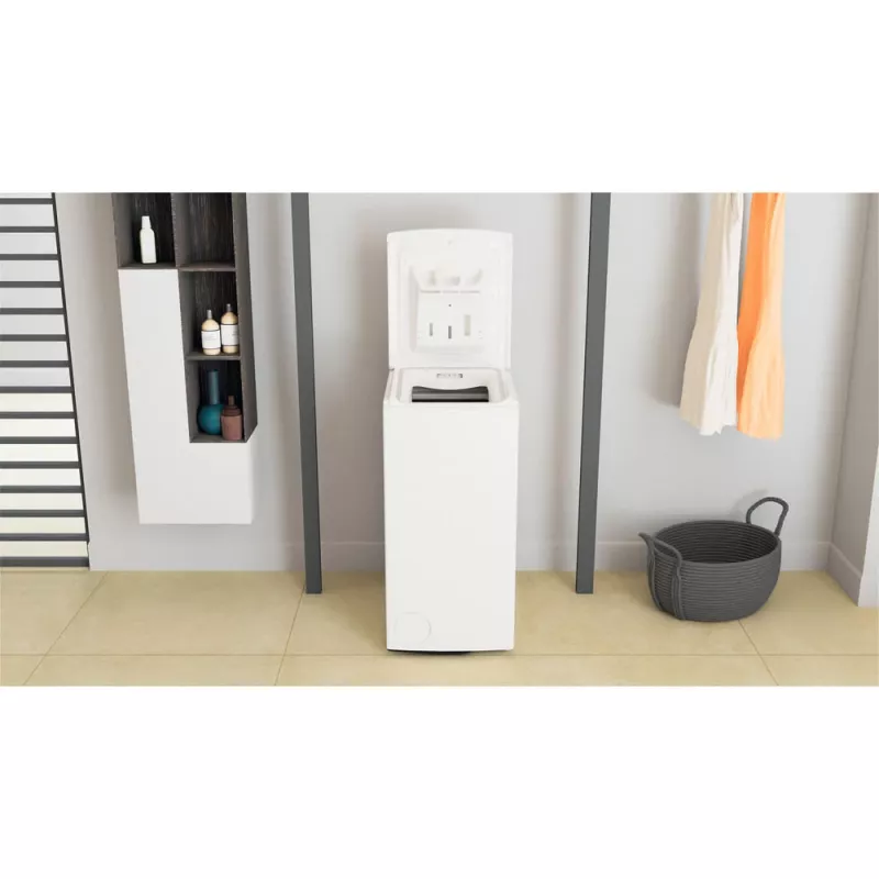 Máquina de lavar de carga superior WHIRLPOOL TDLR 7231BS EU 7 kg, 1200 rpm, classe energética D, largura 40 cm, profundidade 60 cm, motor inverter