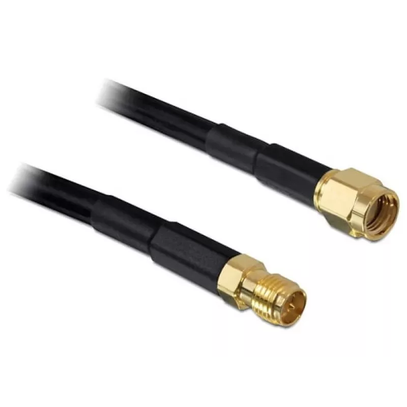 Cabo coaxial DeLOCK 2m RP-SMA CFD200 Preto