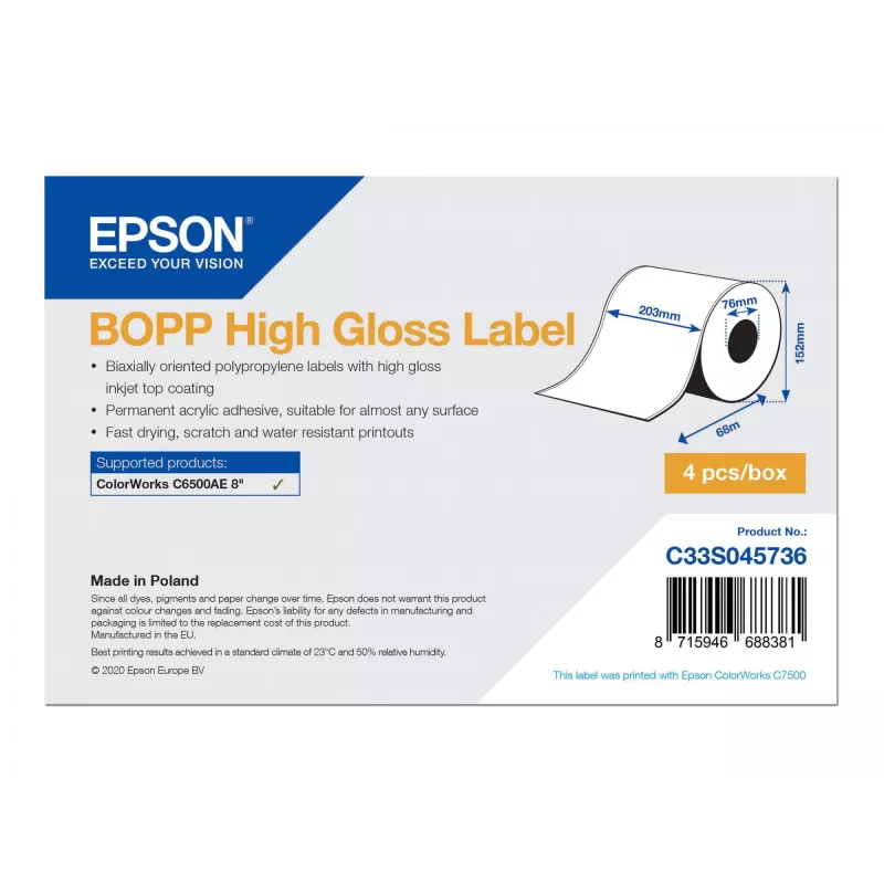 Epson C33S045736 Etiquetas para Impressora