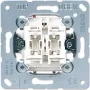 Módulo interruptor de parede JUNG 505 U 1P, 1 polo 10 A, 250 V — branco metálico