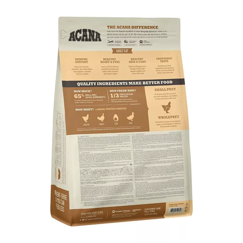 ACANA Homestead Harvest - Alimento seco para gatos - 1,8 kg