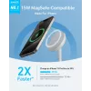 Auscultadores Anker MagGo branco USB sem fios carregamento rápido interior