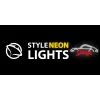 Luz néon decorativa MANTA SNL95WH branco-vermelho — iluminação bicolor em estilo néon