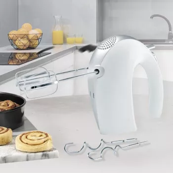 Batedeira de mão Maestro MR-506 – 2 velocidades, branca, batedeira de cozinha compacta