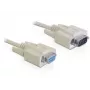 Cabo série DeLOCK RS-232 1m bege DB-9 82984