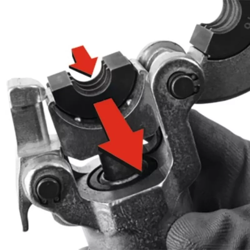 Yato PEX-AL-PEX alicate de cravar manual com conjunto de 8 mandíbulas