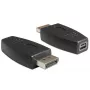 DeLOCK - adaptador DisplayPort - DisplayPort (M) para Mini DisplayPort (F) - preto