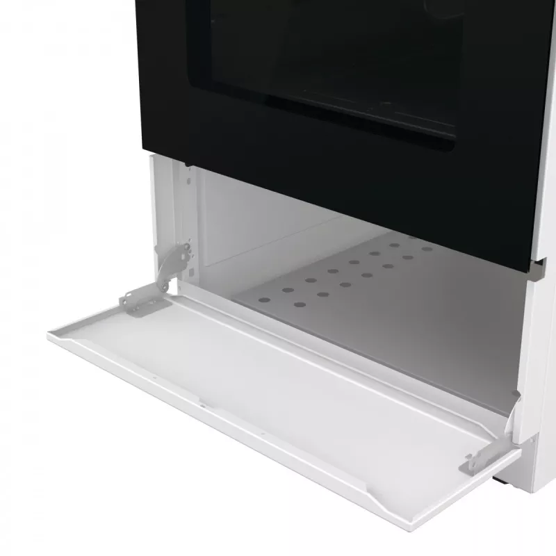 Fogão a gás independente com forno Gorenje GG5A10WFFM — placa de 4 bicos, forno de 70 l, superfície esmaltada, branco