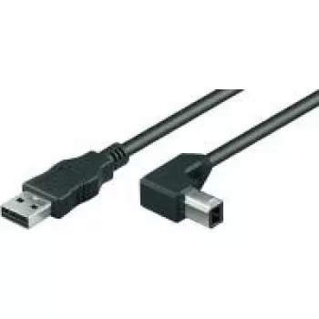 Wentronic Goobay cabo USB 2.0 Hi-Speed, preto, 1 m - ficha USB 2.0 (Type-A) > ficha USB 2.0 (Type-B) (93017)