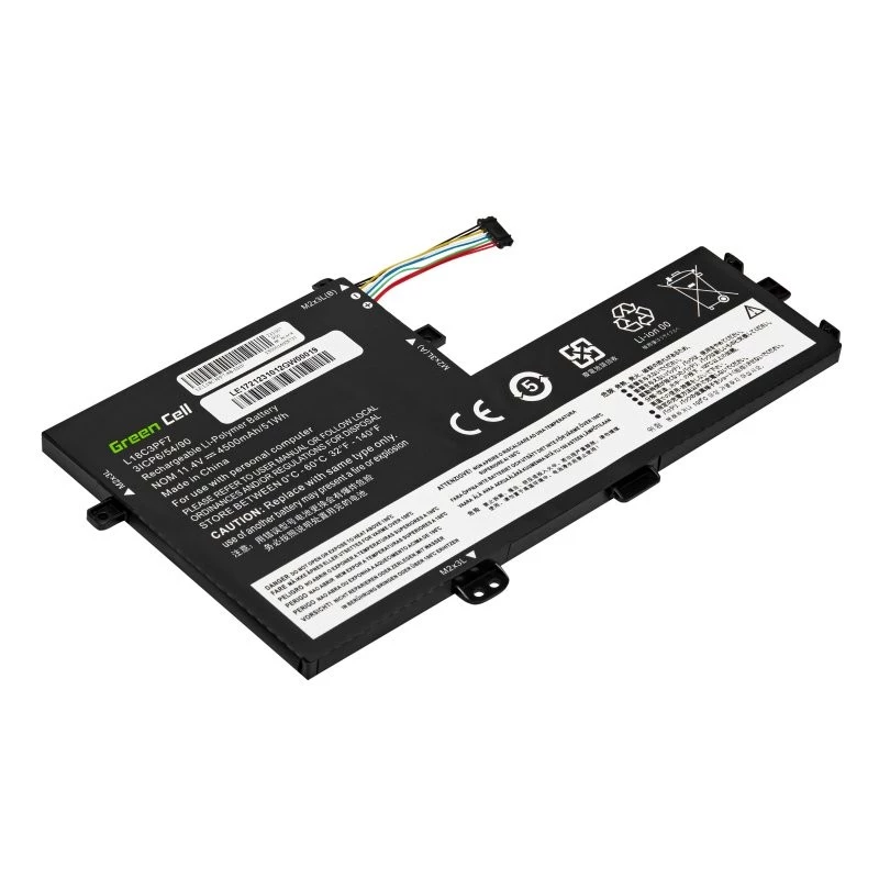 Bateria Green Cell LE172 polímero de lítio 4500 mAh para Lenovo IdeaPad C340 / S340 série