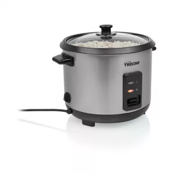 Panela de arroz Tristar RK-6147 — 1,5 L, 500 W, preto/prateado