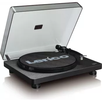Lenco L-30 PRETO gira-discos com transmissão por correia preto gira-discos (L-30B)