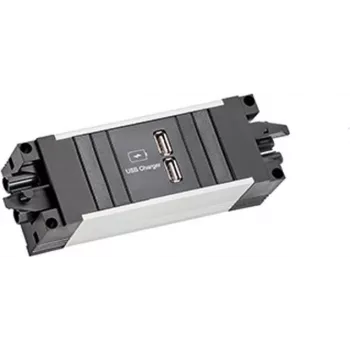 Bachmann STEP ALU 1xUSB A/C 22W régua de tomadas (906.10932)