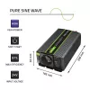 Adaptador/inversor de alimentação para automóvel Qoltec Monolith 600 W preto