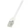 LogiLink CP2111U cabo de rede RJ45, cabo de patch CAT 6 U/UTP 20,00 m branco com proteção de encaixe 1