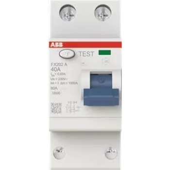 ABB interruptor diferencial FX202A-40/0.03 2 polos tipo A 40A 30mA (2CSF202165R1400)