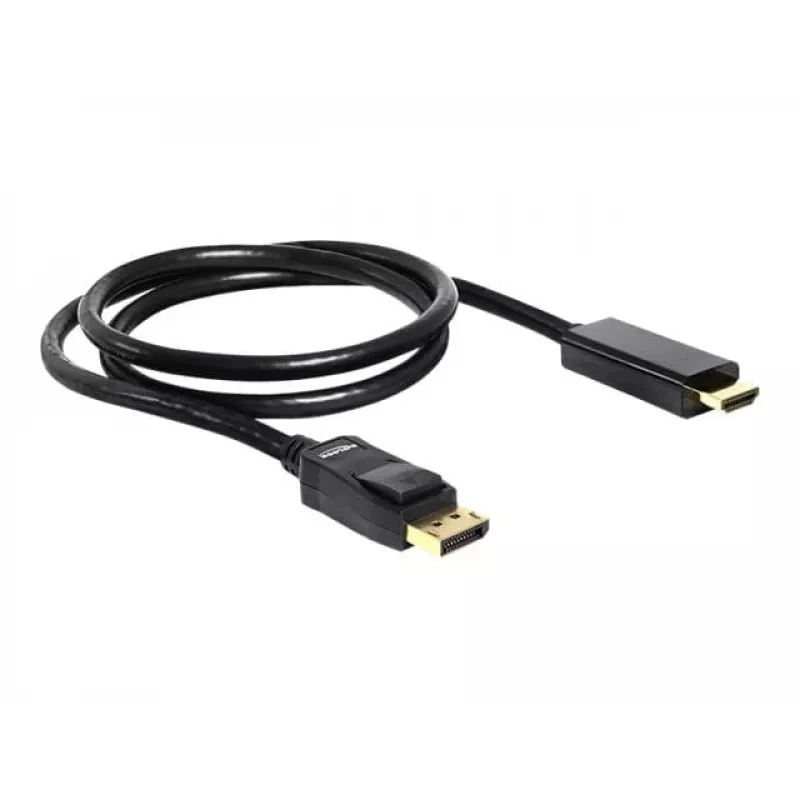 Cabo DisplayPort/HDMI DeLOCK 82586 1 m preto