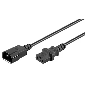 Microconnect PE040605 cabo de alimentação preto 0,5 m conector fêmea C14 conector fêmea C13