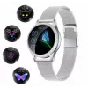 Smartwatch ORO-MED ORO-SMART CRYSTAL SILVER — caixa redonda em metal, LCD 240 × 198, ecrã de 1,04 polegadas, Bluetooth 4.0, à prova de água, bateria de 120 mAh