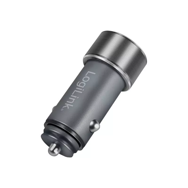 Fonte de alimentação para automóvel LogiLink – 36 Watt – 3 A – PD 3.0, QC 3.0 – 2 portas de saída (USB, USB-C de 24 pinos)