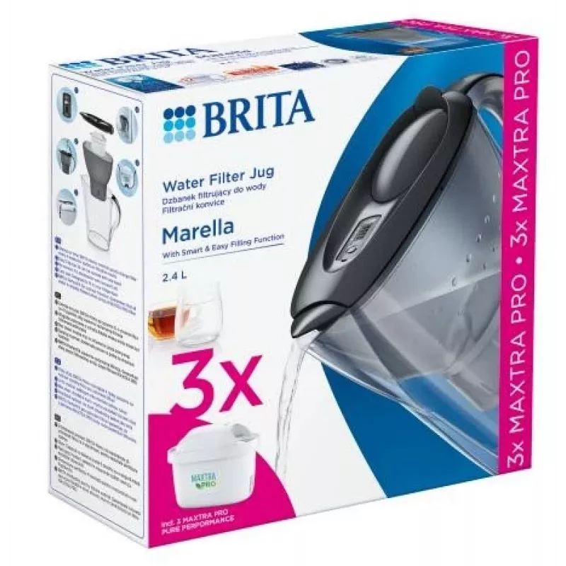 Brita Marella + 3 MAXTRA PRO Pure Performance 2,4 l Azul