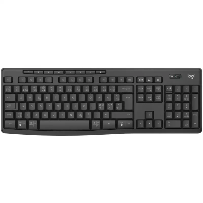 Logitech MK370 Combo for Business teclado rato incluído escritório RF Wireless + Bluetooth QWERTY Nordic grafite