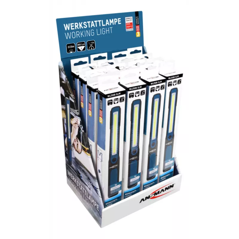 Lanterna de mão Ansmann WL250B preto azul COB LED 3 W 215 lm