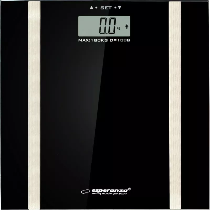 Balança de pessoas Esperanza EBS018K – eletrónica, 180 kg, preta