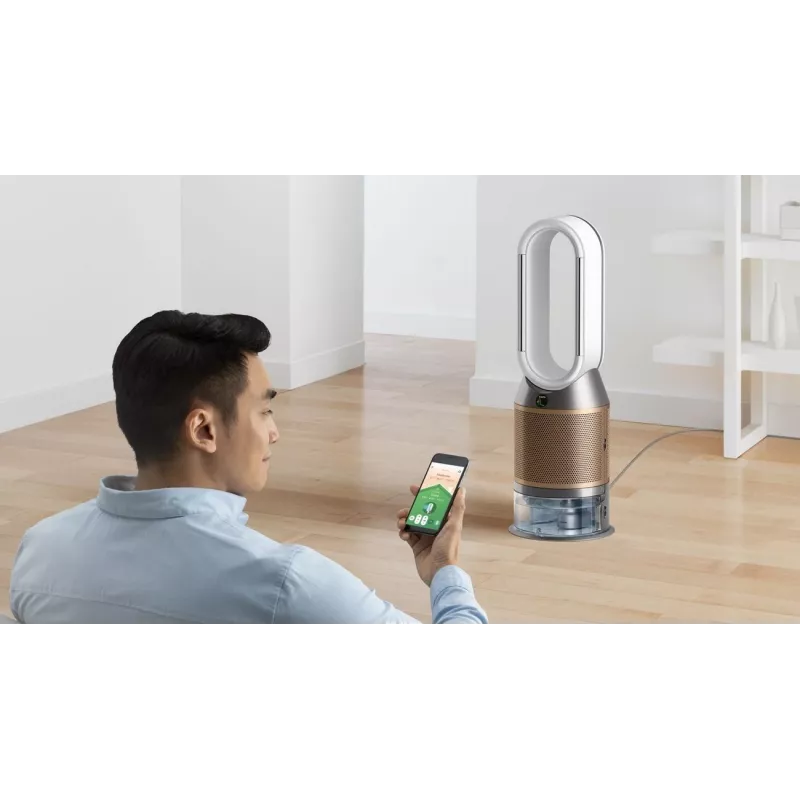Purificador de ar Dyson Purifier Humidify + Cool De-Nox 62.4 dB 45 W dourado branco