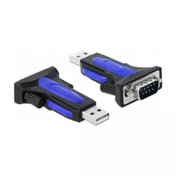 Cabo série DeLOCK 66280 USB Type-A DB-9 0,8 m preto