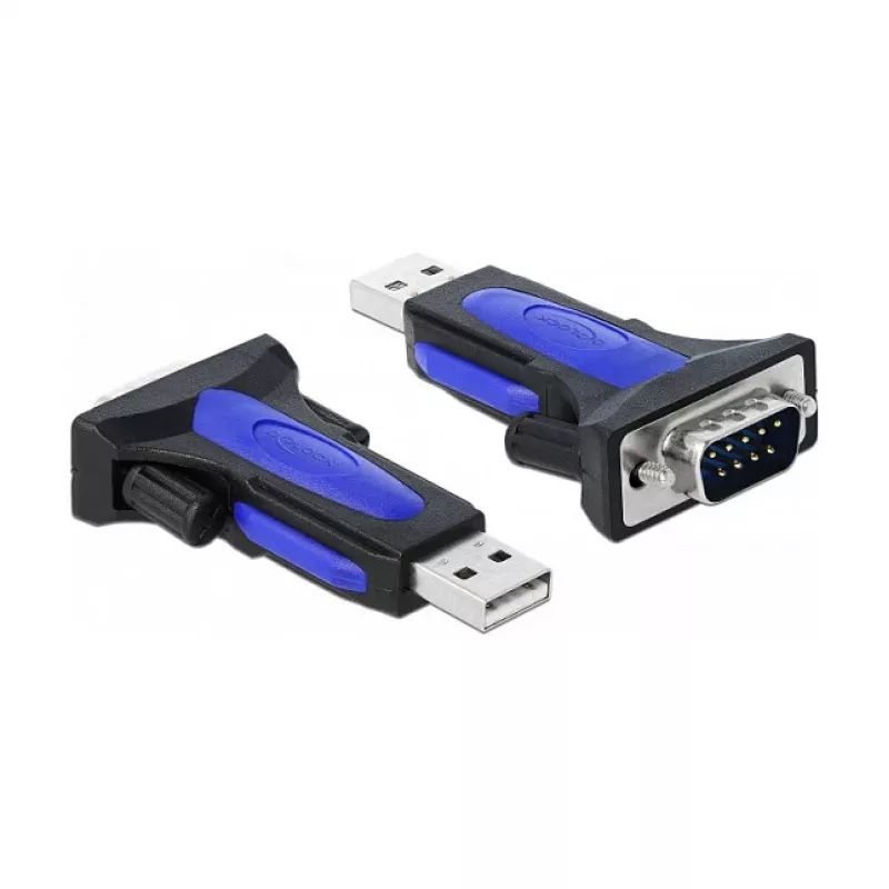 Cabo série DeLOCK 66280 USB Type-A DB-9 0,8 m preto