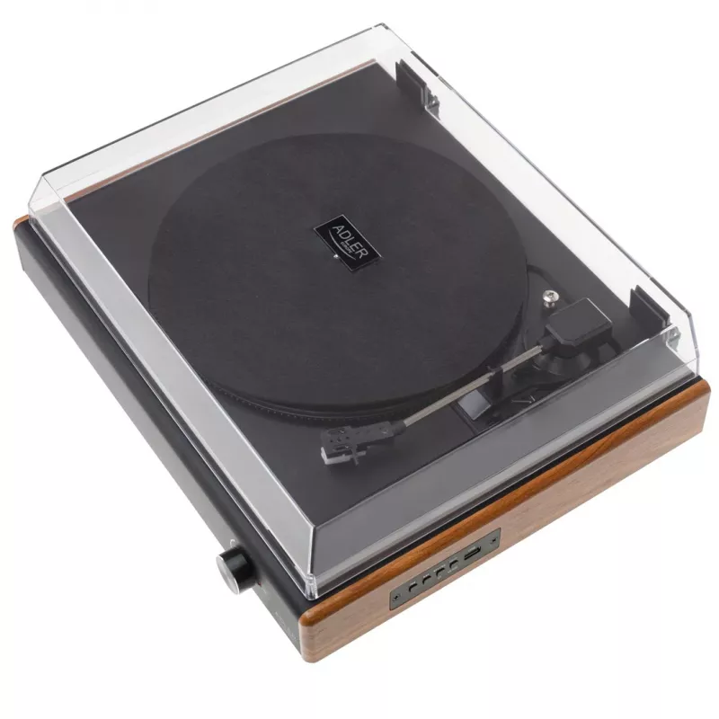 Adler AD 1915 gira-discos com USB, acionamento por correia, cápsula cerâmica, Bluetooth, saída RCA