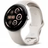 Google Pixel Watch 3 45 mm Wi-Fi smartwatch, prateado polido (Porcelain)
