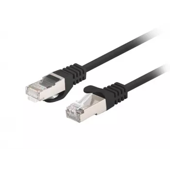 Cabo de rede LANBERG Cat6 RJ-45 PCF6-20CC-0200-BK, 2 m, F/UTP, CCA, 250 MHz, 10 Gbit/s, preto