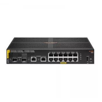 HPE Aruba Networking 6100 12G Class4 PoE 2G/2SFP+ 139W Managed L3 Gigabit Ethernet (10/100/1000) Power over Ethernet (PoE) 1U preto