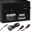 Mini sistema de alta fidelidade estéreo Adler AD 1917 — Bluetooth V5.3, CD/USB/MP3, 2×25 W RMS, sintonizador FM, equalizador de 4 bandas, AUX, preto