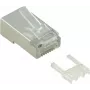 VALUE - Conector de rede - RJ-45 (macho) - blindado - CAT 6e - transparente (embalagem de 10) (21.99.3063)