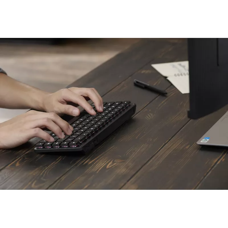ASUS ProArt KD300 Teclado mecânico RGB 65%, USB + RF Wireless + Bluetooth, Preto