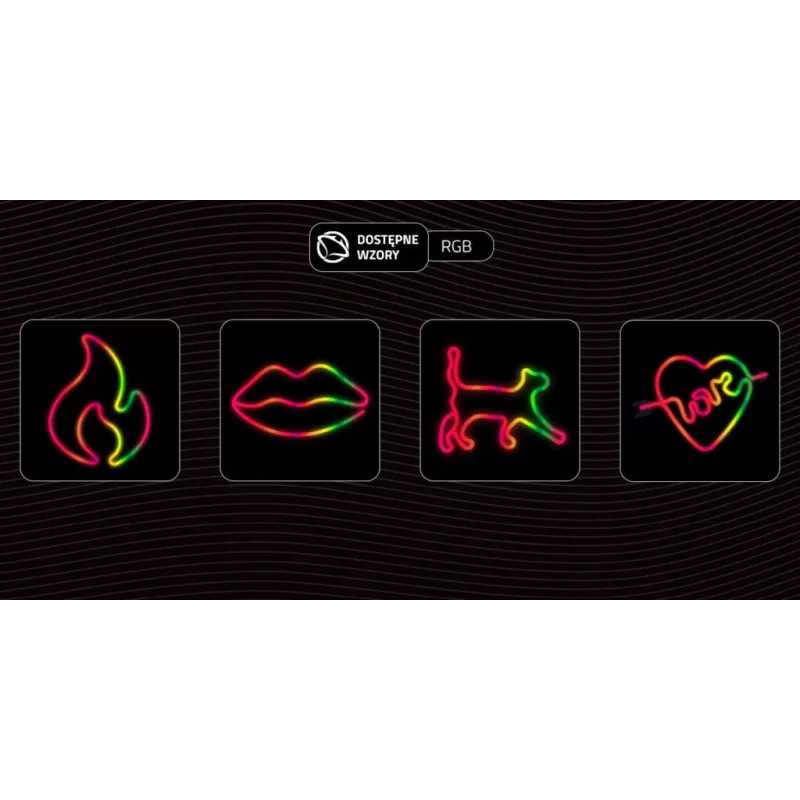 Luz néon decorativa MANTA SNL58RGB — fita LED com mudança de cor RGB, modelo SNL58RGB