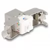 Módulo Keystone DeLOCK RJ45 fêmea para LSA Cat.6A com LED prateado-branco