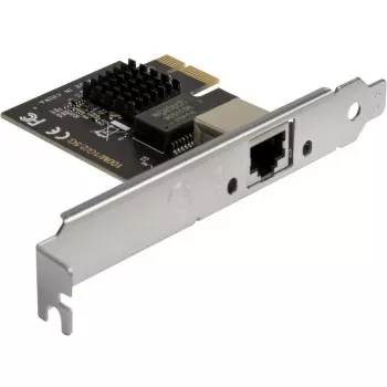Placa de interface Inter-Tech ST-7266 PCIe RJ-45 refrigeração passiva