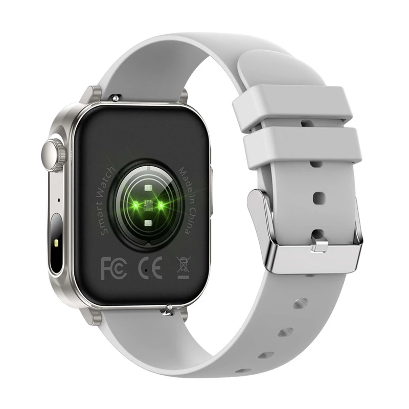 Smartwatch Colmi P80 prateado – smartwatch compacto Colmi P80, caixa prateada