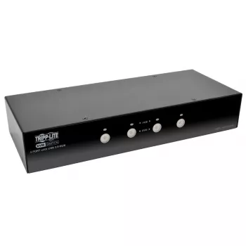EATON TRIPPLITE Comutador KVM DisplayPort de 4 portas com cabos de áudio e hub USB 3.0 SuperSpeed (B004-DPUA4-K)