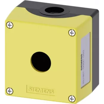 Caixa vazia Siemens 1 posição de montagem (C x L x A) 85 x 85 x 64 mm amarelo SIRIUS ACT 3SU1801-0AA00-0AA2 1 unid. (3SU1801-0AA00-0AA2)